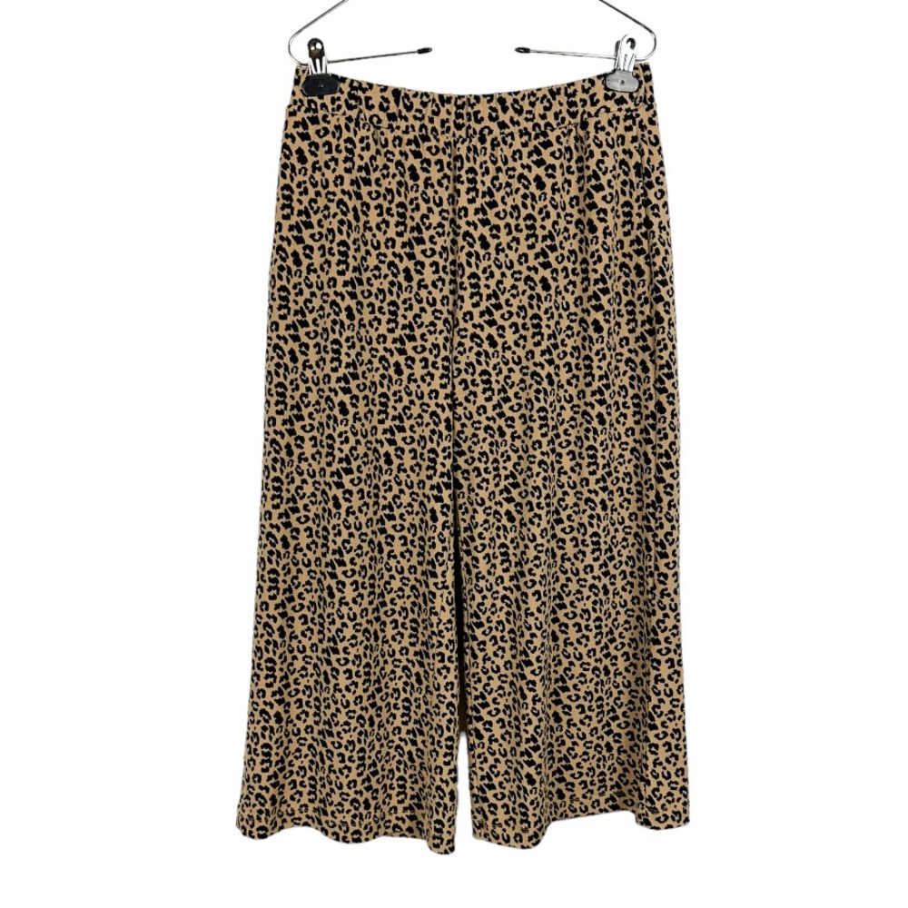 Banana Republic Wide Leg Animal Print Pull On Pant Size Small